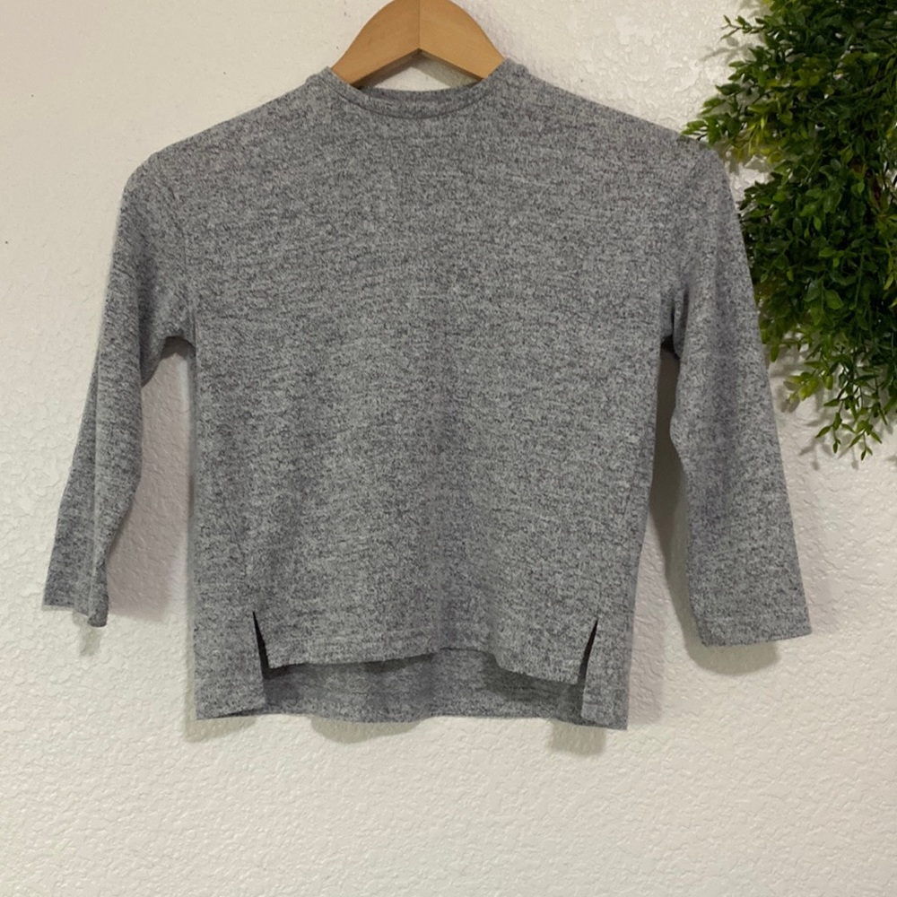 Zara Gray Long Sleeve Sweater